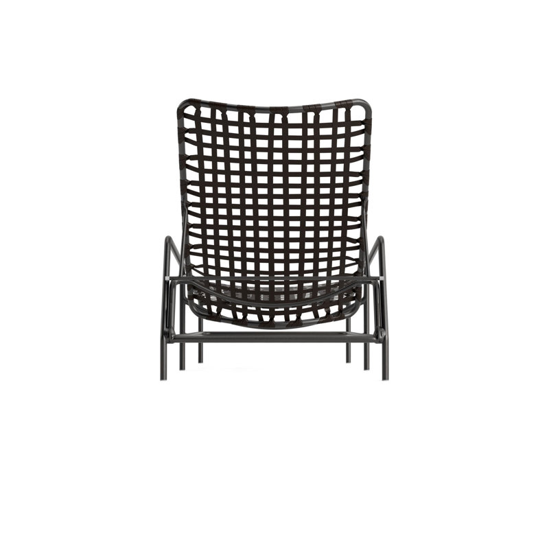 Kantan Outdoor Chaise Lounge, Coffee/Textured Pewter