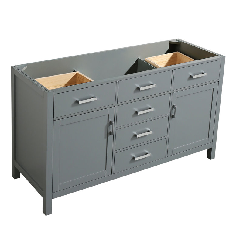 Base de meuble-lavabo simple Petrel, Gris