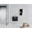 Meuble-lavabo mural polyvalent avec plusieurs composants fonctionnels-910476279