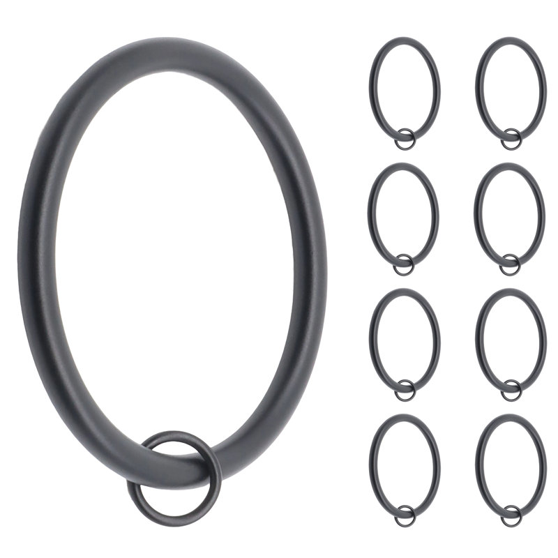 Curtain Rings, Black
