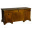 Bureau en chêne bruni avec cinq tiroirs, style élégant, dactylographie ergonomique, profondeur de 24 pouces, bois et 5 tiroirs pour un espace de travail organisé, grain en évidence, forme rectangulaire, 66 x 24 x 31,42 pouces,