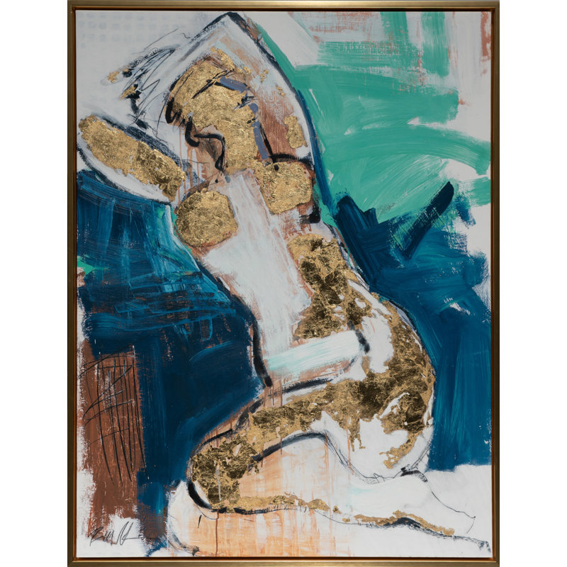Gold Repose Print by Robert Robinson, Canvas, 51.25" H x 41.75" W x 2" D
