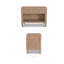 2 - Drawer Solid Wood Nightstand
