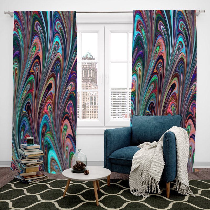Rideau en polyester Oromena, L 20 po x L 82 po