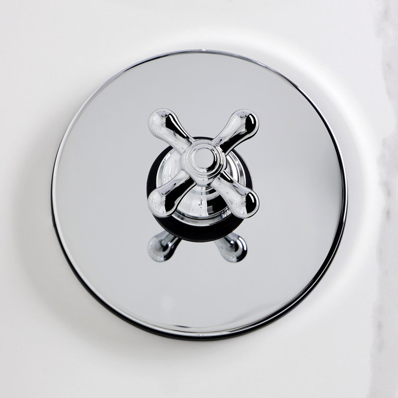 Robinet de baignoire à pression équilibrée Kingston, Chrome poli