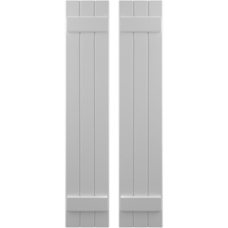 Volets de planche-n-lattes (par paire) Americraft (2 lattes), Apprêté, 10 1/2", 53"