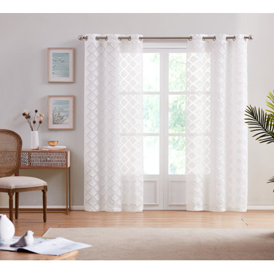 Ardian Semi Sheer Curtain Pair
