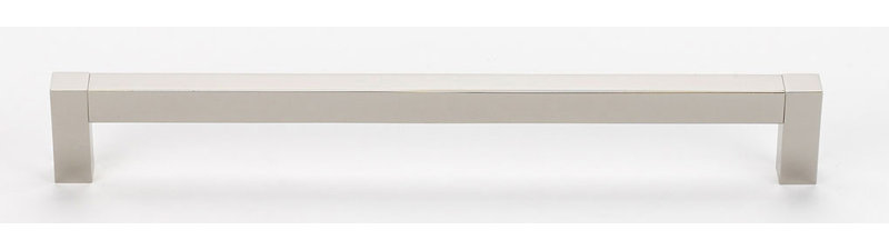 Poignée à tirer carrée, Nickel satiné, 12"