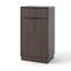 Armoire à poubelle inclinable 10 gallons Woodgrain-1088528146