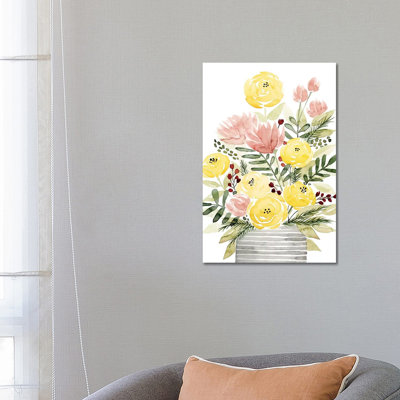 Blush Bouquet II by Grace Popp - Wrapped Canvas Painting
