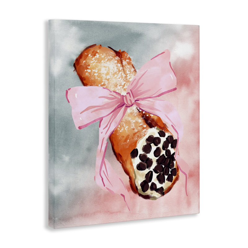 Art mural sur toile Glam Cannoli Pastry par Ziwei Li, H 20 po x l 16 po