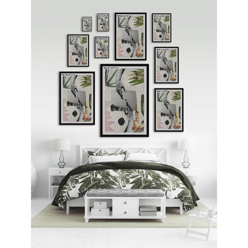 The Touch - Single Picture Frame Painting, 91cm H x 61cm W x 3.81cm D