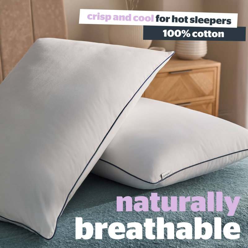 Silentnight Hotel Collection Cotton Pillow Pair