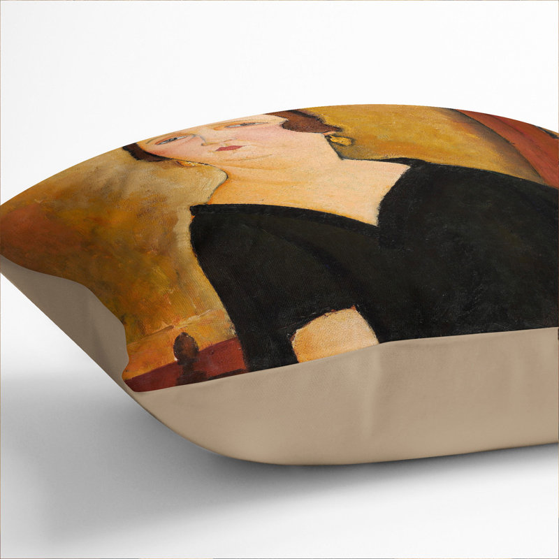 Madame Amedee Square Throw Cushion, Stone, 40cm H x 40cm W x 15cm D