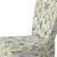 Zen Leaves III - Chaise d'appoint rembourrée bohème et éclectique