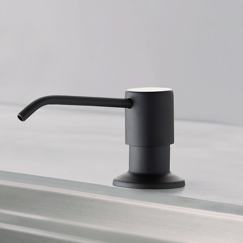 MAXWELL Pull Down Kitchen Faucet with Soap Dispenser, Matte Black