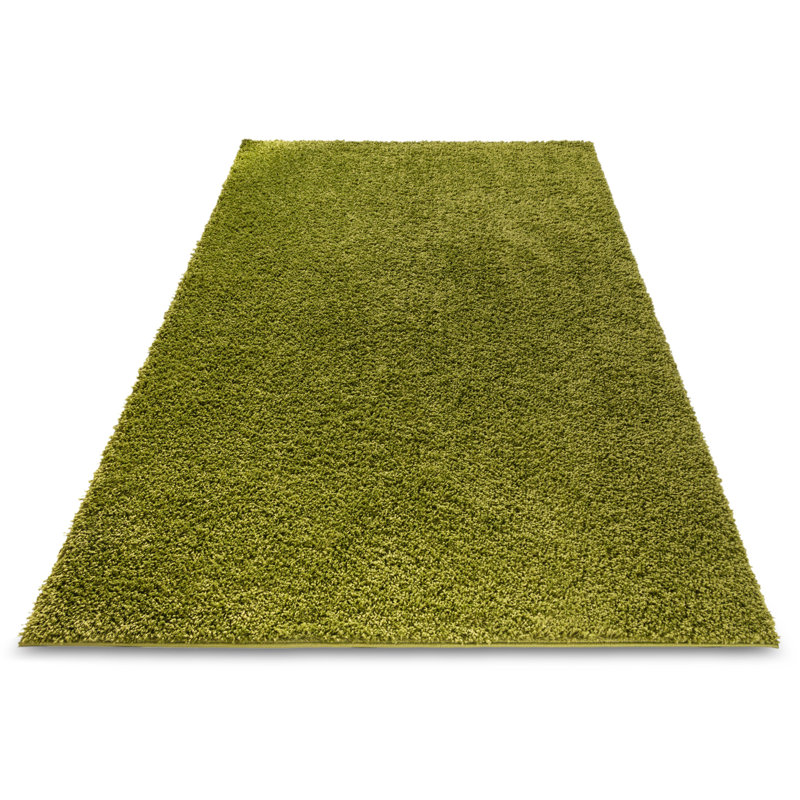 Alerte Solid Colour Shag Area Rug, Rectangle 100 x 155cm