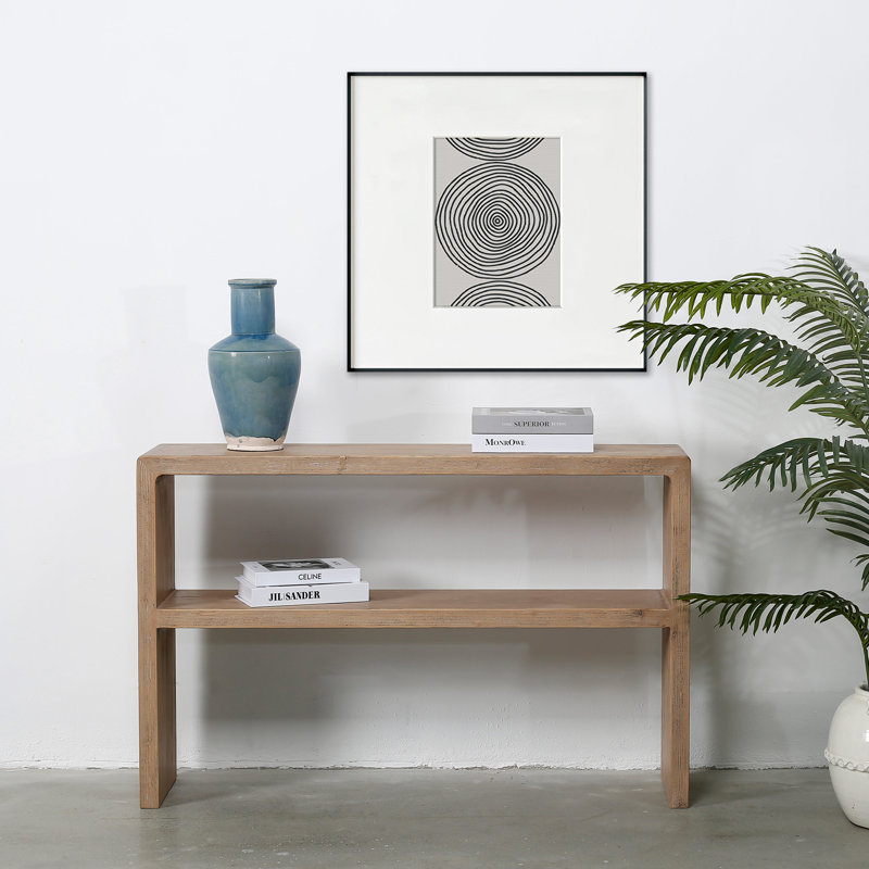 Waterfall Solid Wood Console Table, 31.1" H x 48" W x 11.8" D