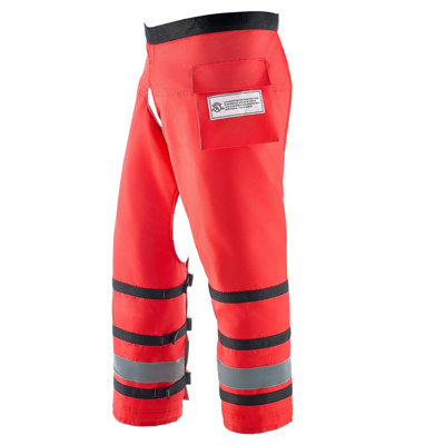 Chaps Scrap Chaps Wrap, Class D, 8 couches de style Wrap Chainsaw Scrap avec ceinture réglable et poche Gear, Chaps scie à chaîne pour les hommes / femmes, équipement de sécurité de scie à chaîne pour les bûcherons, grand