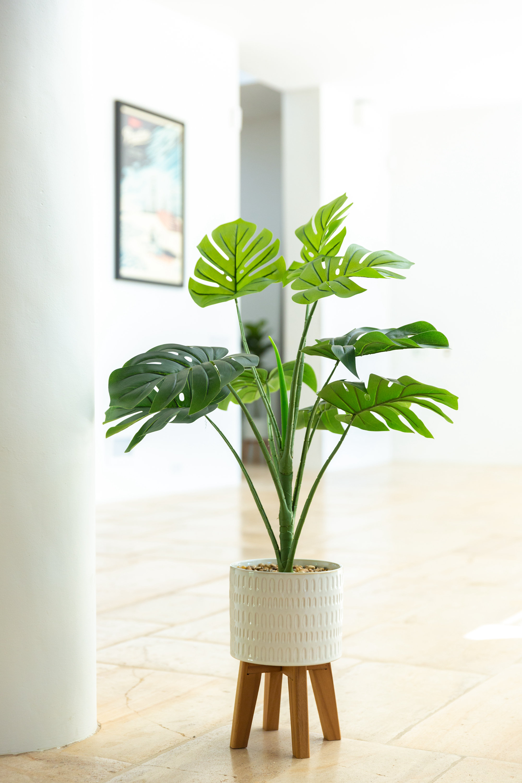 Freeport Park® Galles 19.75" Artificial Philodendron Tree in Pot & Reviews | Wayfair