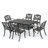 Jenisa 6 - Person Patio Dining Set with Rectangular Table-130618182