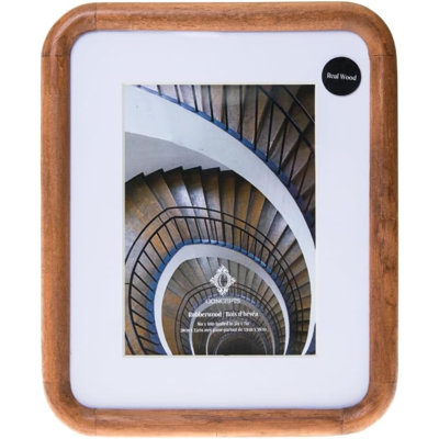 Cadre photo en bois d'hévéa 8 po x 10 po emmêlé à 5 po x 7 po