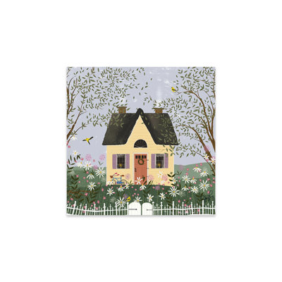 " Yellow House On A Hill " by Joy Laforme