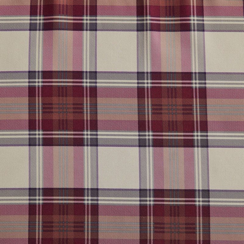 Eddie Bauer Edgewood Plaid Red Tab Top Window Valance