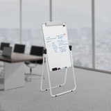 36" x 24" Double Sided Magnetic White Board With Pen Holder
