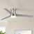 Brushed Nickel with Gray Wood/Natural Wood Blades