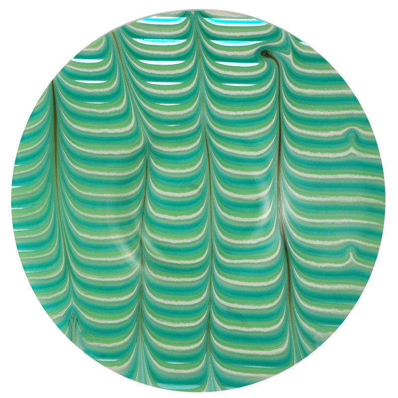 Metro Fusion Handmade Glass Dinner Plate