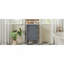 Meuble-lavabo moderne de 18 pouces avec lavabo, meuble de rangement moderne avec porte, meuble de salle de bain autoportant pour petit espace, meuble-lavabo simple avec tablette réglable-660038268