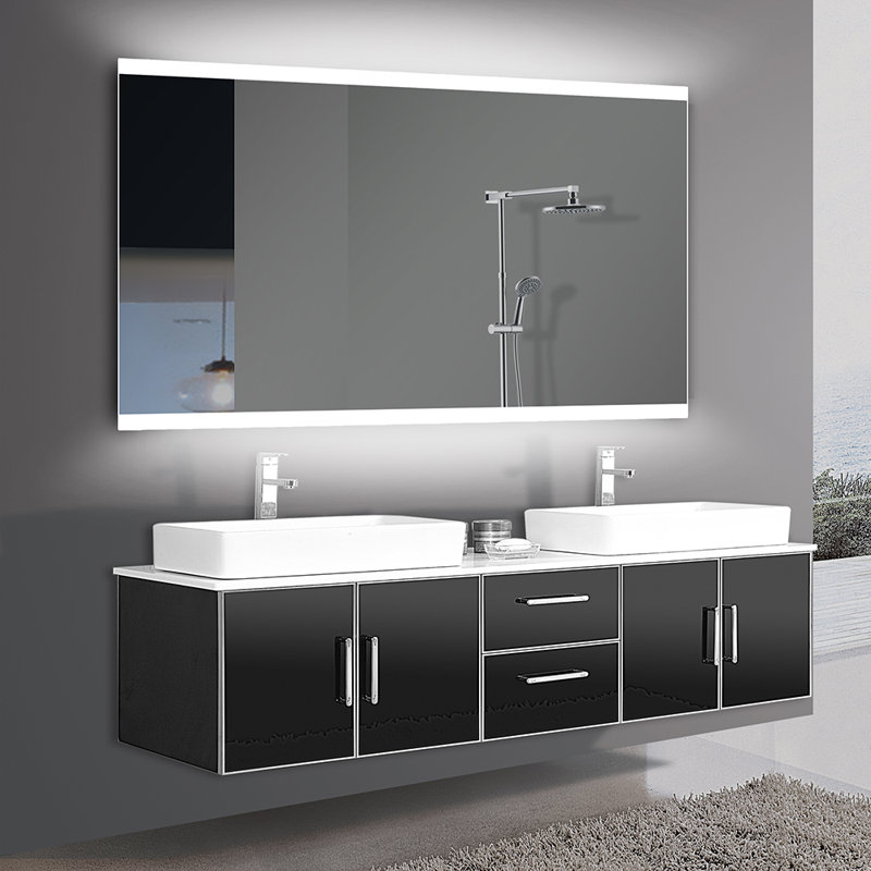 Allysha Flat Wall Mirror, 48" x 28"