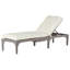 Club Teak 82.38" Long Reclining Single Chaise with Cushions-67730012-67730017-70166262