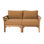 Monterey Teak Outdoor Loveseat with Sunbrella Cushions