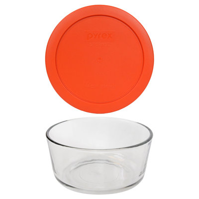 (1) bol en verre de 4 tasses Pyrex (1) et (1) couvercle en PC (7201)