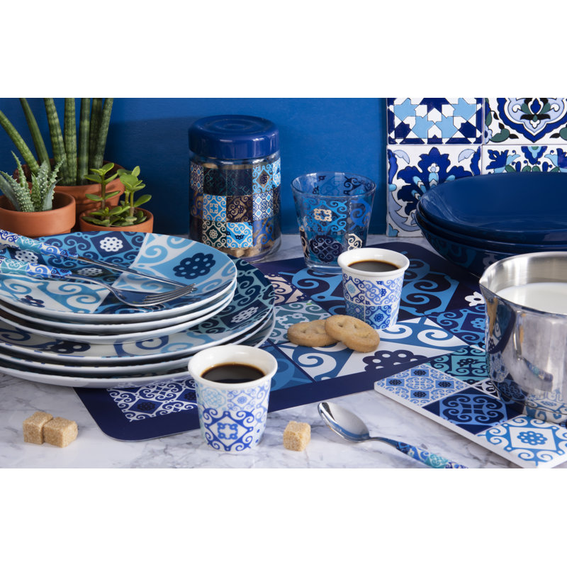 MAIOLICA BLUE Glass Jar