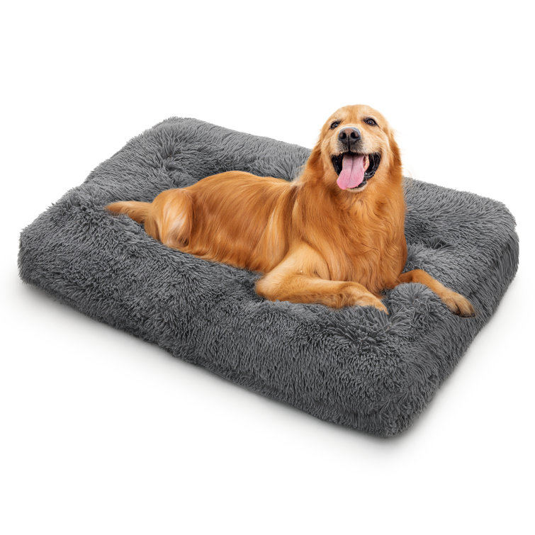 1pc Soft Dog Crate Mat, Washable Dog Rug, Fleece Fluffy Pet Rug, Dog Bed  Pet Sleeping Mattress (Size: 23.6 X 35.4 Inches, 23.6 X 14.7 Inches)