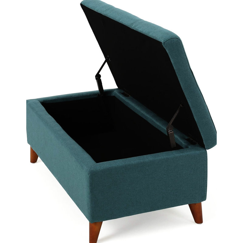Rangement à plateau relevable en tissu bleu sarcelle - idéal pour une utilisation quotidienne dans la maison et les sièges