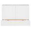 Lit double en blanc avec tiroir et / ou douilles - peu encombrant pour la conception de poulie multi-zones et les douilles / meubles Bureau à domicile, chambre d'amis, salle de sport-181310184-181310199
