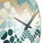 Green Serene Seashore Chevron Waves - Chevron  Wall Clock-101235853