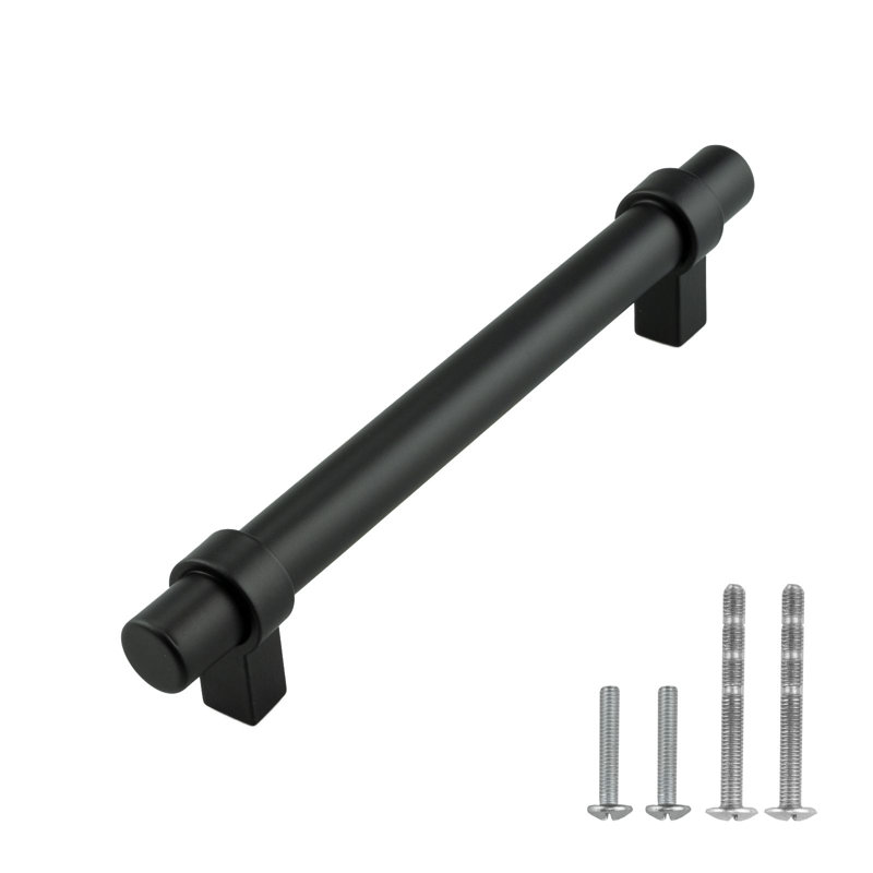 Milan Series Cabinet 5" Centre to Centre Bar Pull Handle, Matte Black