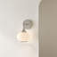 Modern Brass Wall Light with Glass Shade, Decorative Bedside & Hallway Sconce, Soft Ambient Lighting-479711115