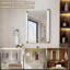 28 po X 36 po Miroir de salle de bain à DEL avec fonction pivotante, éclairage à intensité variable et fonction mémoire-8321711-8321708