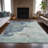 Machine Washable Indoor/Outdoor Xhevrie Seafoam Rug-112123139