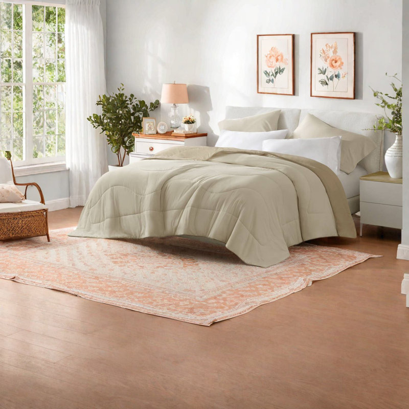 Comfortable Linen Bedding Set, Oversized Modern Design For Home