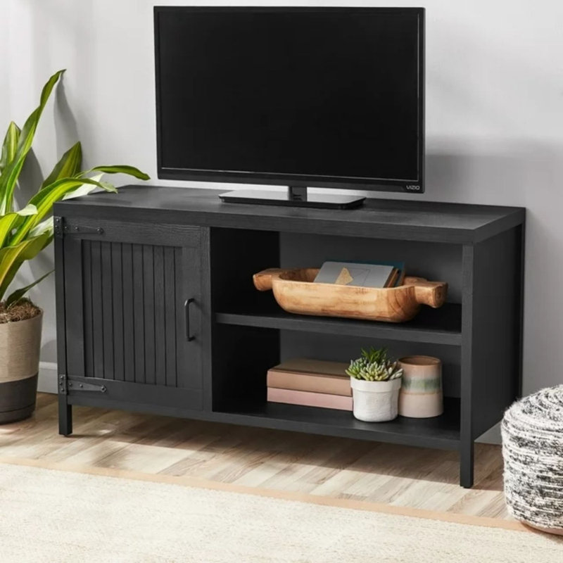 Midlothian Unfinished TV Stand for TVs up to 50", Black