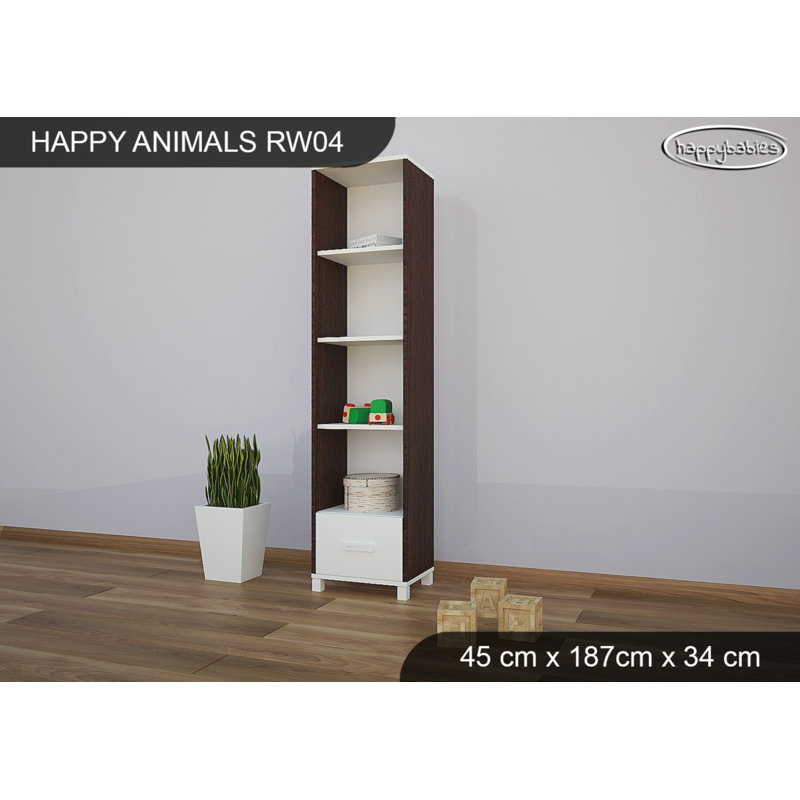 187cm H X 45cm W Cube Unit Kids Bookcase, Wenge Chestnut