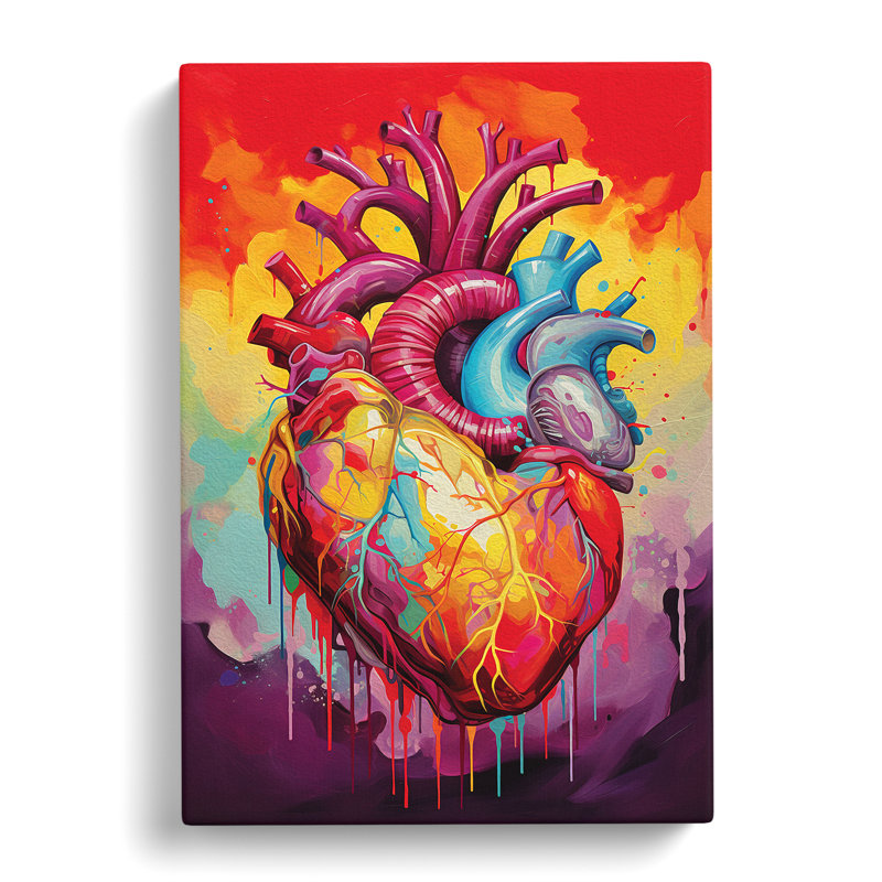 Anatomical HeColour Field - No Frame Print, 60cm H x 40cm W x 3cm D