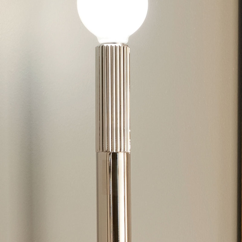 Armed Sconce, Polished Nickel